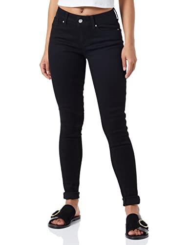 Only Onllights Reg Skinny DNM Dżinsy Damskie, Czarny Denim, 25W / 32L