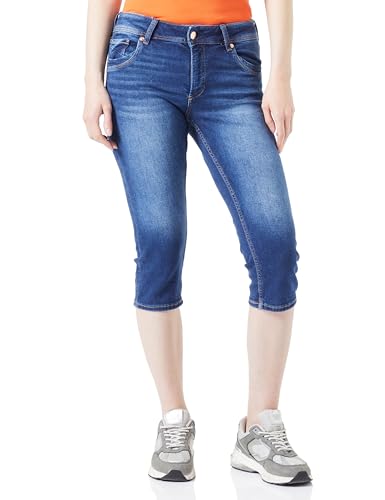 Q/S by s.Oliver Jeansy damskie bermudy, Catie Slim, niebieskie, 34, niebieski, 34