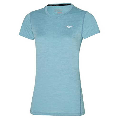 Mizuno Damska koszulka imulse Core bieganie, mleczny niebieski, S