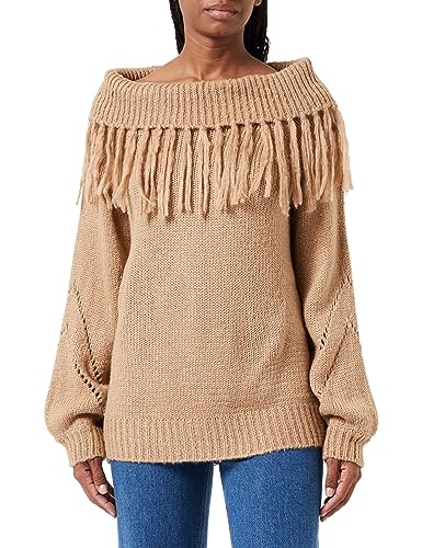 ocy Sweter damski 82733678, beżowy, M/L, beżowy, M-L