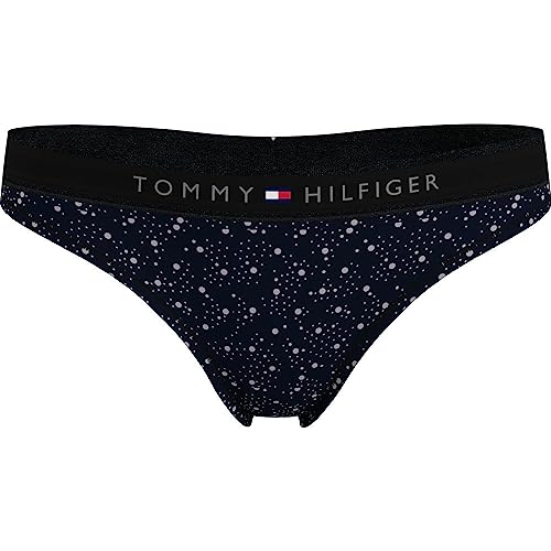Tommy Hilfiger Damskie stringi z nadrukiem, Constellation Black, S