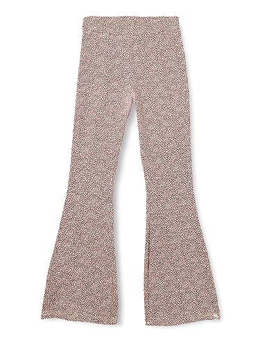 Noppies Dziewczęce legginsy Atoka Flared Fit na całej powierzchni z nadrukiem, Oxblood Red - P792, 128 cm