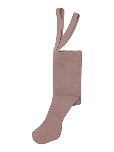 Bestseller A/S NBFWAKMA Rib PantyHOSEN W/SUS XXIII Rajstopy, Antler, 62/68, Antler, 62/68 cm