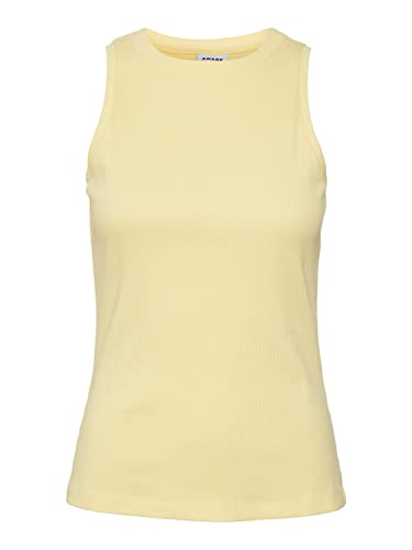 VERO MODA Damska koszulka Vmlavender Sl Top VMA JRS Noos, Lemon Meringue, L