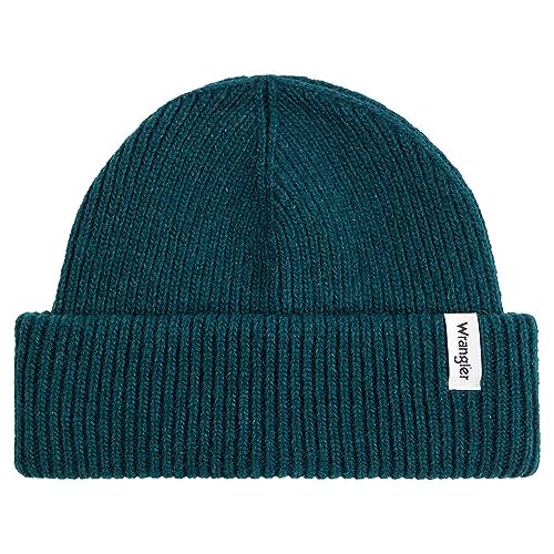 Wrangler Czapka męska Sign Off Beanie Hat, Deep Teal Green, jeden rozmiar