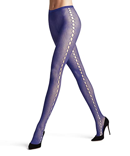 FALKE Kobiety Rajstopy Supersize Net W TI Trwałe półprzezroczyste z wzorem 1 Sztuka, Niebieski (Imperial 6065), S-M
