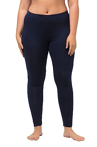 Ulla Popken Legginsy damskie, niebieski (nachtblau), 32W / 32L
