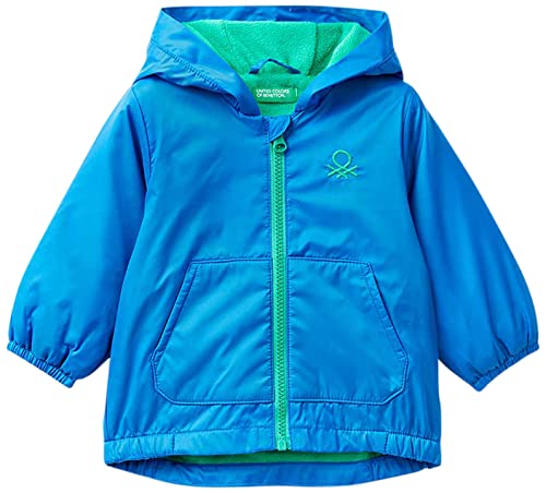 United Colors of Benetton Kurtka dla dzieci i młodzieży, Niebieski 0z4, 74