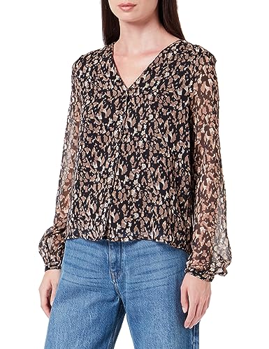 ONLY Top damski, Czarny/Aop: cora Graphic, L