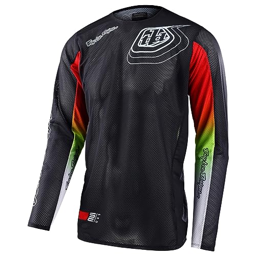 Troy Lee Designs Męska koszulka Maglia Se Pro Air 2023 - Richter Motocross Jersey, Nero/Fuoco, Nero/Fuoco, L