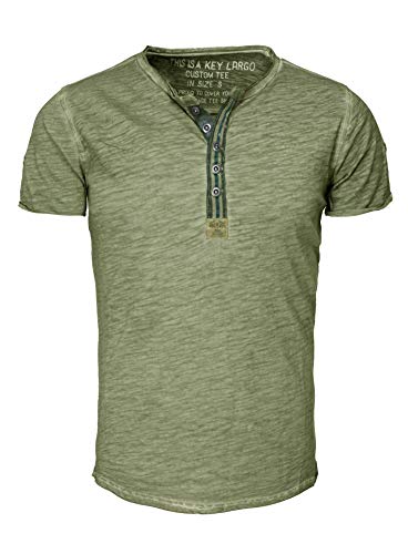 KEY LARGO T-shirt męski Arena Button, Zielony (1500), XL