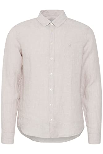 CASUAL FRIDAY Męska koszula Anton BD LS Linen, 154503/Chateau Gray, M, 154503/Chateau Gray, M