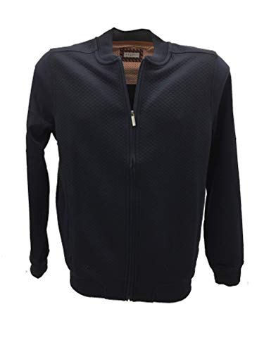 Bugatti Męski sweter kardigan, NIEBIESKI, Rozmiar uniwersalny