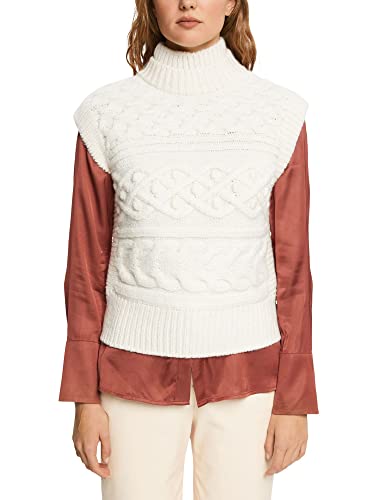 edc by ESPRIT Sweter damski, 110/Off White, M
