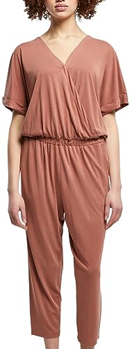 Urban Classics Damski kombinezon damski modal, terakota, S, Terracotta, S