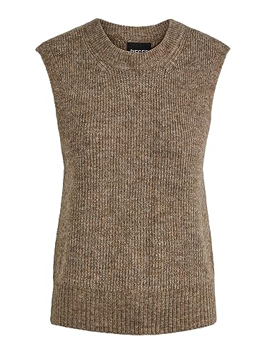 PIECES Damski top z dzianiny PCELLEN, Fossil, XL