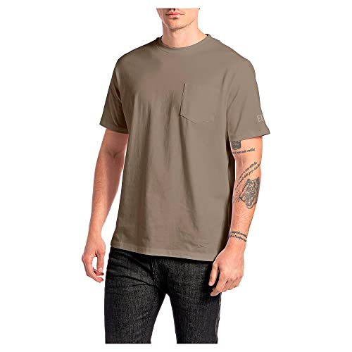 Replay Męski T-Shirt, 803 Light Taupe, S