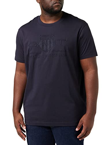 GANT T-shirt męski, niebieski (Evening Blue), 3XL