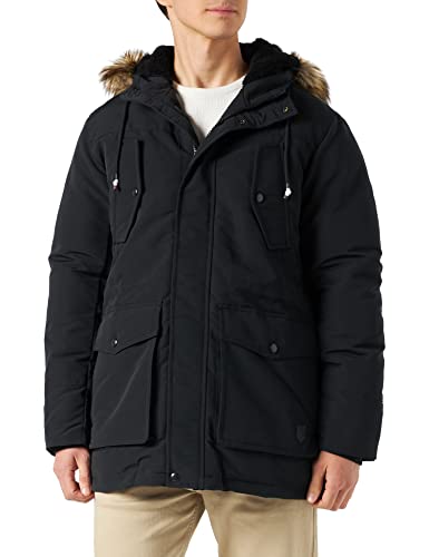 JACK & JONES Jjtimo Parka kurtka męska, czarny, M