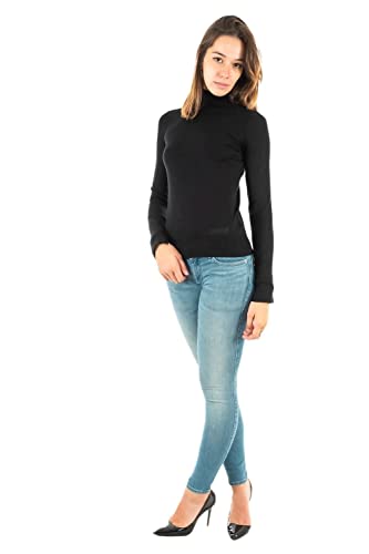 GUESS Guess Paule TN LS sweter damski sweter sweter, Czarny, S