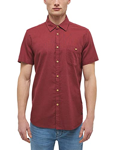 MUSTANG Męska koszula Collin Linen Core, Spiced Apple 7256, M
