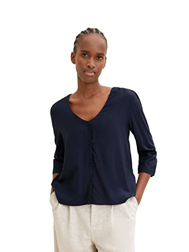 TOM TAILOR Denim Damski Bluzka 1035519, 10668 - Sky Captain Blue, L