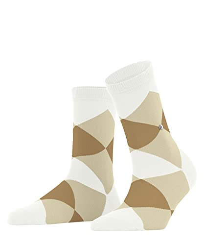 Burlington Kobiety Krótkie skarpety Bonnie SSO W SSO Organiczna Bawełna z wzorem 1 Para, Biały (Off-White 2040), 36-41