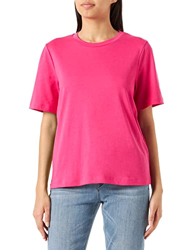 Vila Damska koszulka VIDREAMERS Boxy S/S TOP/SU-NOOS, różowa Yarrow, M, Pink Yarrow, M