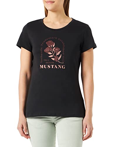 MUSTANG Damska koszulka Alexia C z nadrukiem, Caviar 4132, M