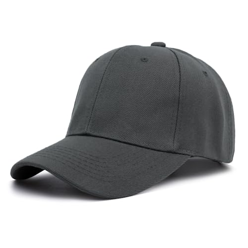 Clotth Czapka z daszkiem, włosy damskie, niebieskie, jednokolorowe, jasna płyta, czapka baseballowa, modele męskie, ciemnoszary, jeden rozmiar