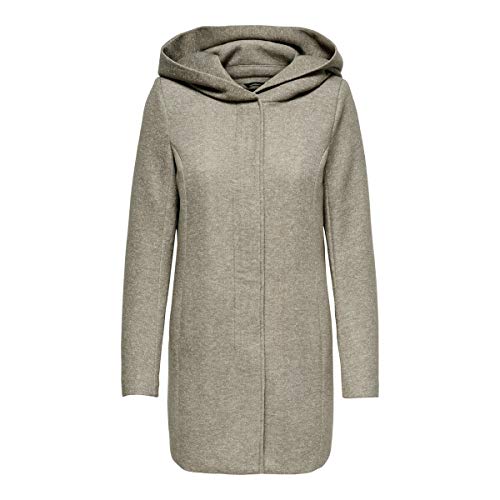 Only Onlsedona Light Coat Otw Noos, Kurtka damska, Orzech/Szczegóły: melanż W. Pumice Stone, XXS