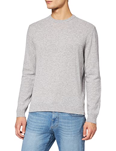 United Colors of Benetton Sweter męski, Melange Light Grey 501, M