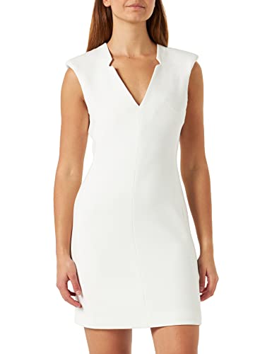 Morgan Damska sukienka SM COL V RWITE.F Ecru T38, Offwhite, 36
