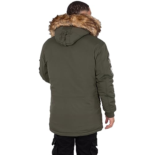 ALPHA INDUSTRIES Arctic Discoverer Kurtka męska, ciemny oliwkowy, M
