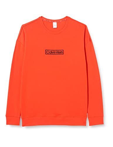 Calvin Klein Damska bluza L/S od piżamy top, Fiesta, S
