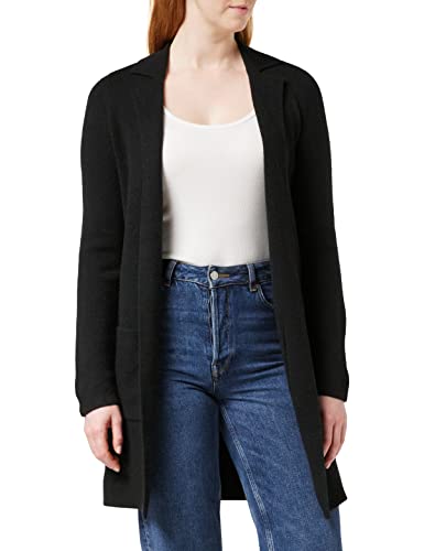 VERO MODA Damski sweter z dzianiny, czarny (Black Black), L