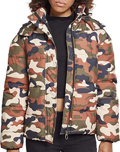 Urban Classics Damska kurtka puchowa Camouflage kurtka zimowa Ladies Boyfriend Camo Puffer Jacket
