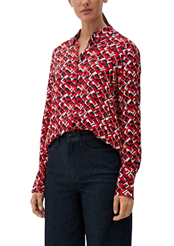 s.Oliver BLACK LABEL Bluzka damska z długim rękawem, RED, 34, czerwony