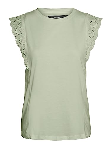 VERO MODA Vmhollyn Ss Noos Top damski, Reseda, XXL