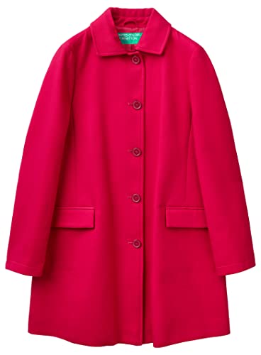 United Colors of Benetton Płaszcz 2jzadn01z, Czerwony 143, 34 Kobiety, Czerwony, 32
