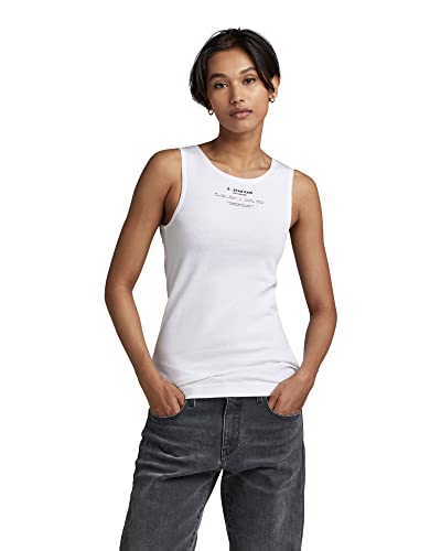 G-STAR RAW Women's Mariner Tank top, biały (White D269-110), XS, biały (White D269-110), XS