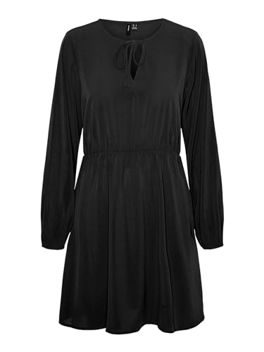 Bestseller A/S VMSHILAH NAJA LS krótka sukienka WVN GA, czarny, XL
