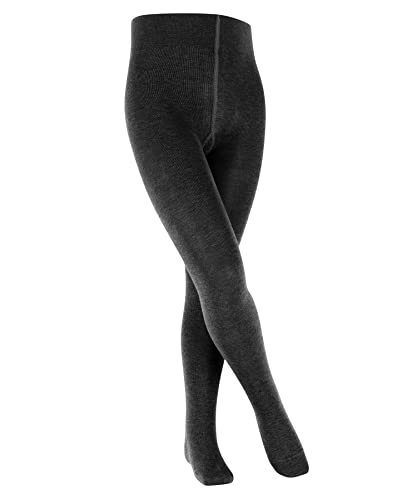 FALKE Uniseks - dzieci Rajstopy Family , Bawełna, 1 Para, Szary (Anthracite Melange 3080); 134-146 (9-12 lata)