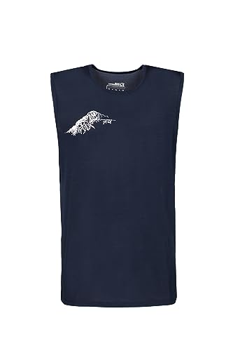 Rock Experience REML00361 Terminator Sleeveless Man Tank Mężczyźni Biustonosz tank top Blue Nights Melange S, Blue Nights Melange, S