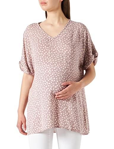 Supermom Damska bluzka z krótkim rękawem AOP Flowers, Elderberry - P889, 38 PL