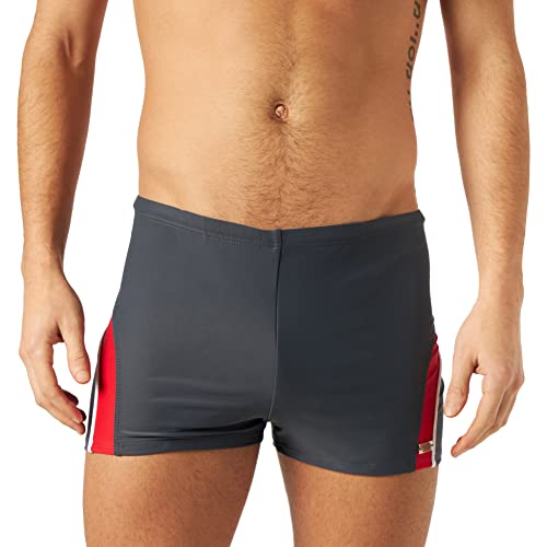 Haute Pression Męskie stroje kąpielowe dla niemowląt, Gris/Blanc/Rouge, 48