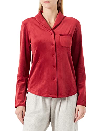 Triumph Damska bluzka z weluru typu boyfriend, Mannish Red, 46