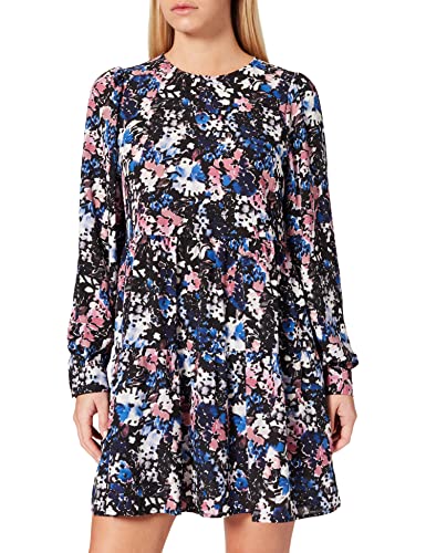 ONLY Damska sukienka Onlastrid L/S A-Shape Short Dress WVN, Rhodonite/Aop:dolls Flowers, XS