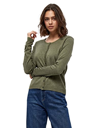 Minus Damski kardigan New Laura, zielone pole melange, S