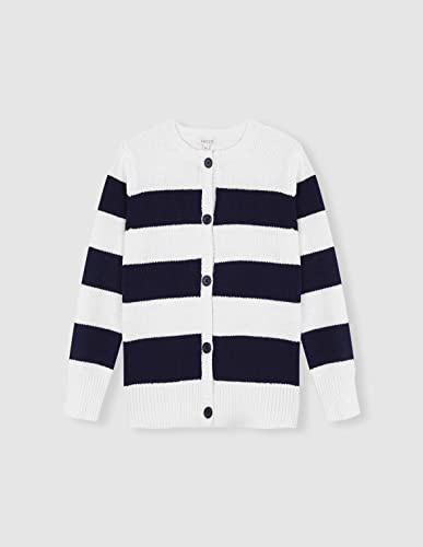 Gocco Dziewczęcy sweter kardigan Chaqueta Rayas, Blanco ROTO, 3 lata